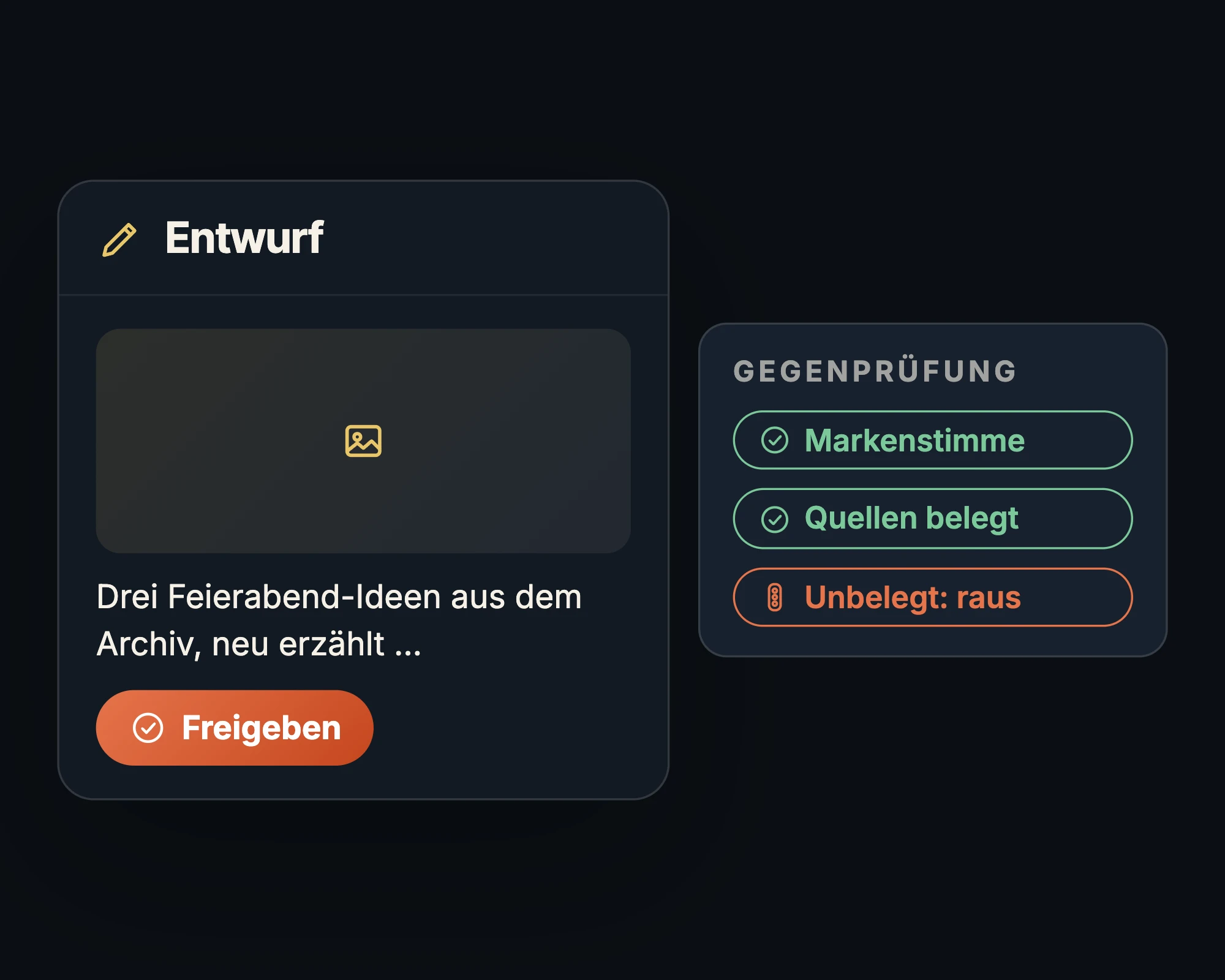 Content-Agent: Entwürfe in der eigenen Stimme, das Team gibt frei
